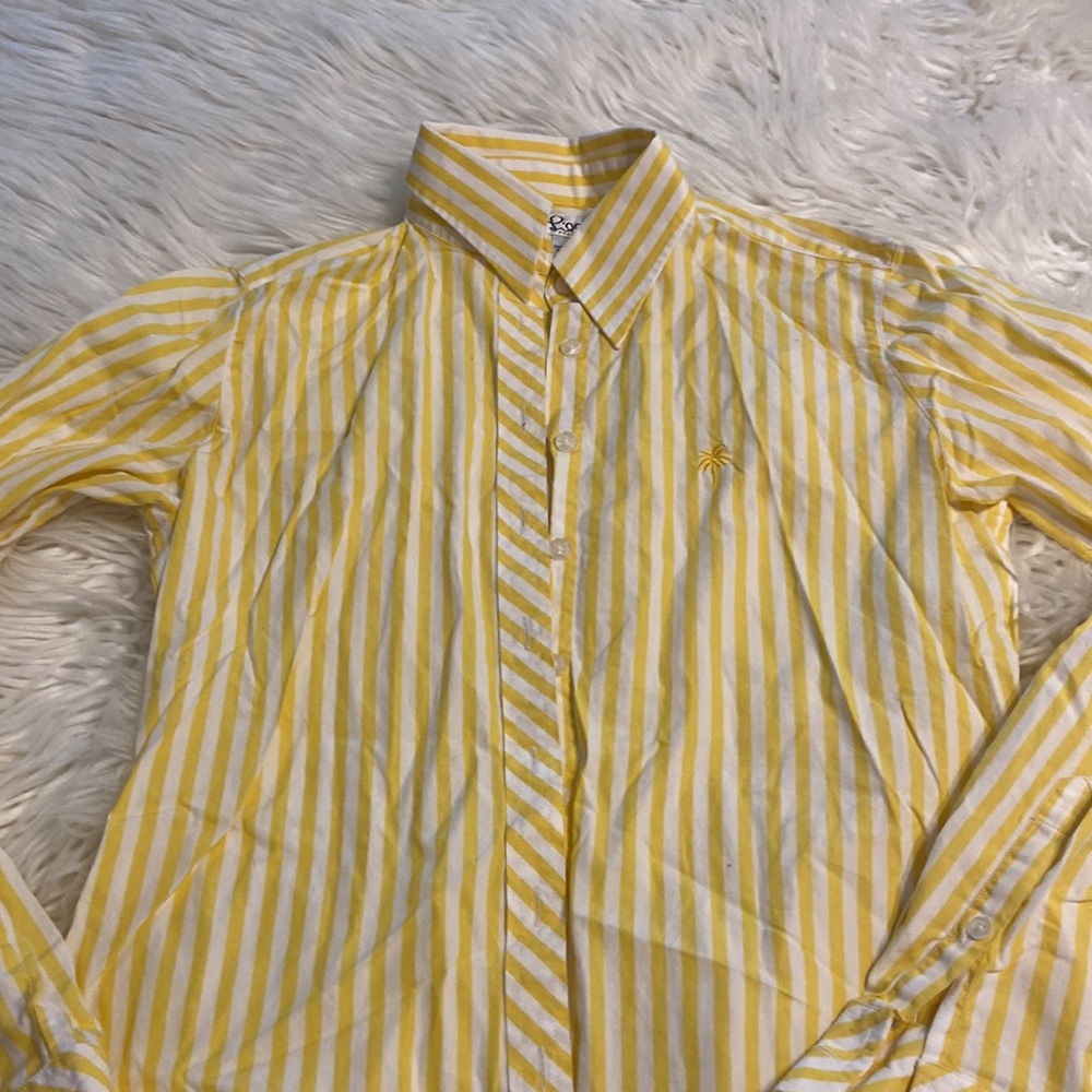 Lilly Pulitzer Vintage Unique Shirt size 2 excellent condition yellow and white - Picture 12 of 12